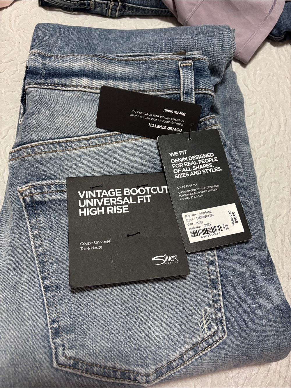 Silver Jeans Light Blue Vintage Bootcut High Rise Jeans